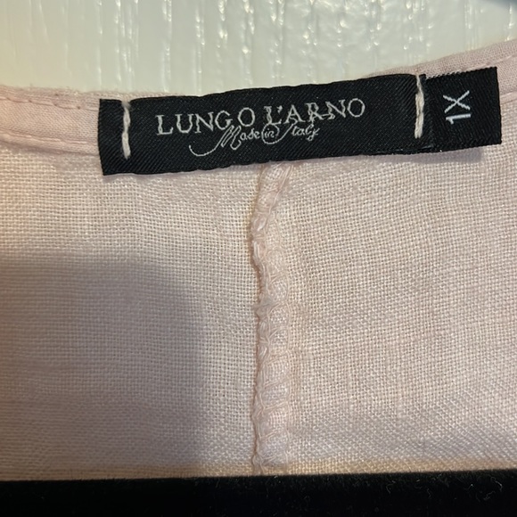 Italian Linen Tunic 100% Sz 1X - Picture 3 of 11